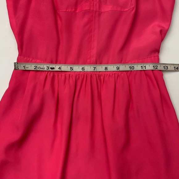 J.CREW Hot Pink Spaghetti Strap Mini Dress 0 - Picture 3 of 11